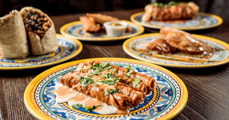 Assorted food dishes