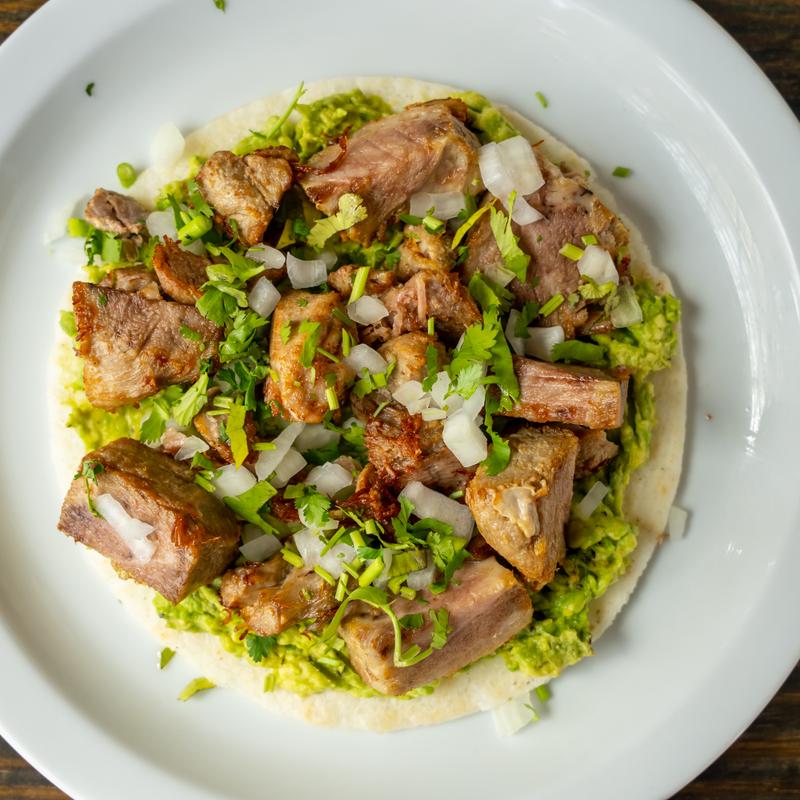 Arepa Carnitas Encima photo