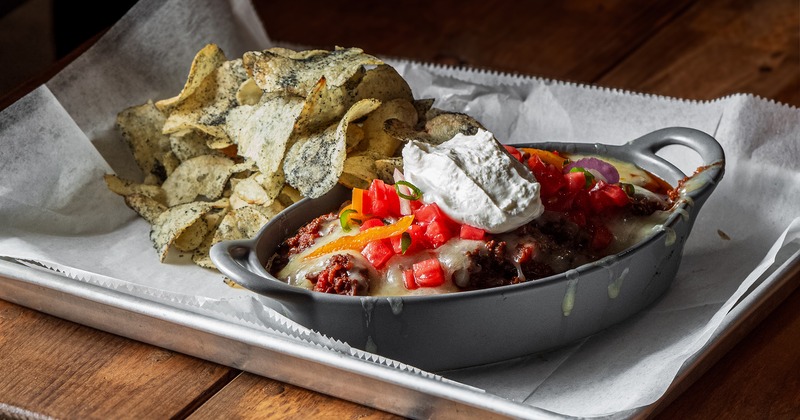 Chips and chili dip
