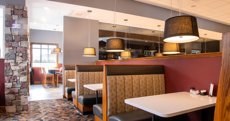 Interior, inline booths