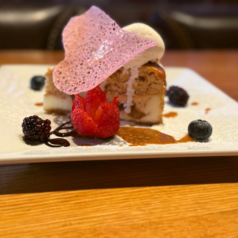 Caramel Apple Crumble Cheesecake photo