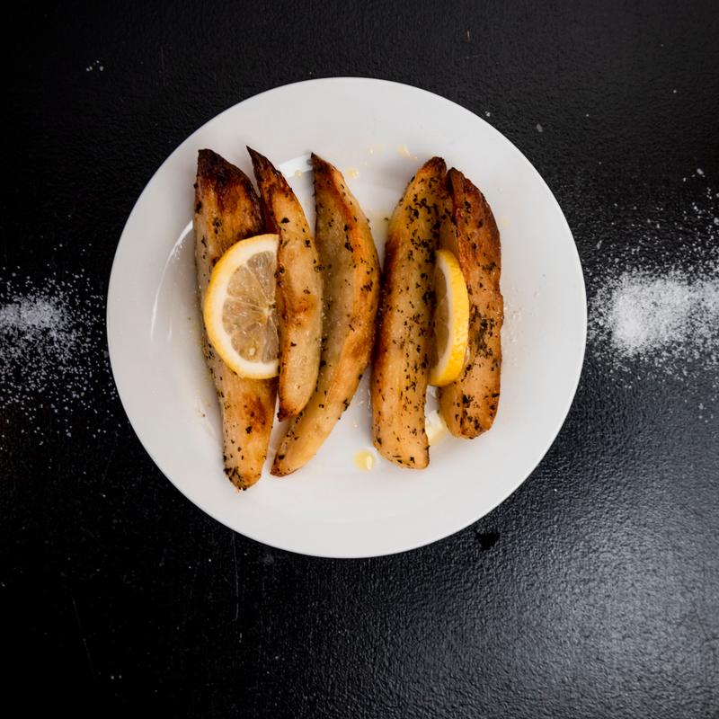 menu item 35 of 43, Greek Lemon Potatoes (VG, GF)