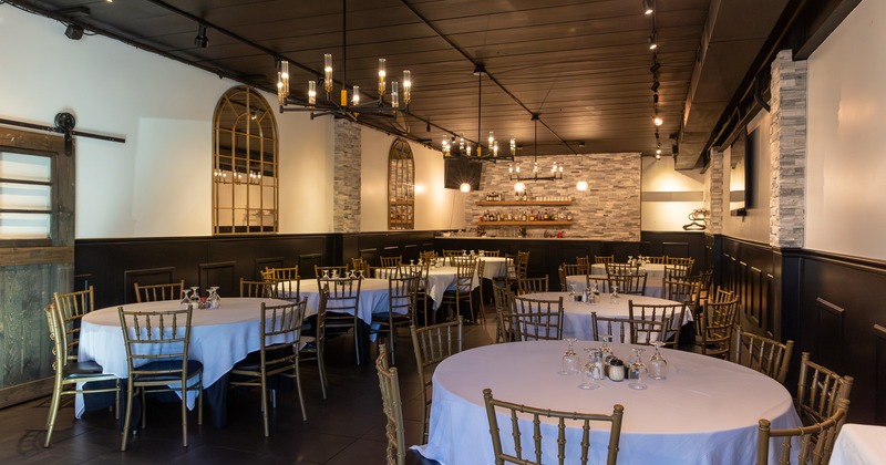 Restaurant interior, banquet room