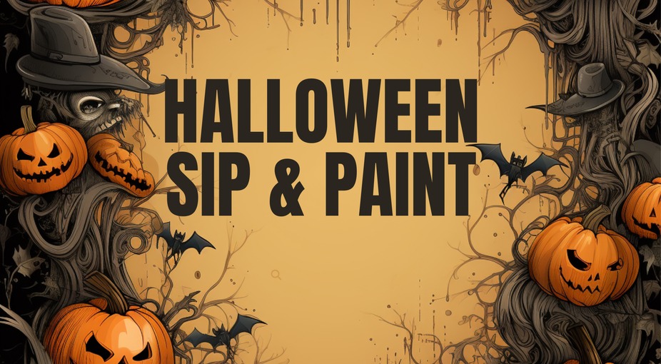 Sip & Paint Spooky Halloween Night event photo