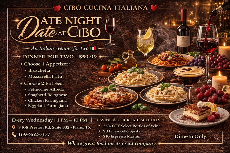 Wednesday – Date Night at Cibo event photo