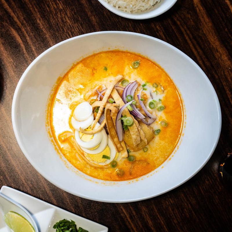 menu item 5 of 18, Coconut Noodle Soup -Ohn No Khao Swe