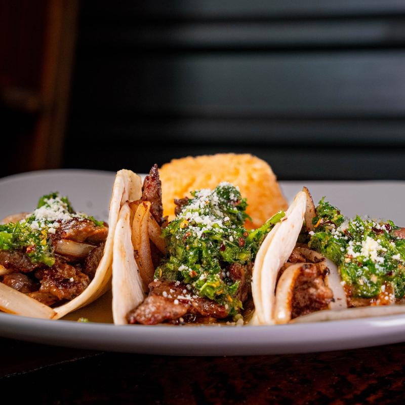 menu item 10 of 12, Steak Chimichurri Tacos