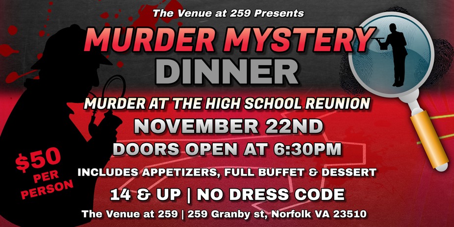 Murder Mystery Dinner at The Venue at 259 Granby Street event photo