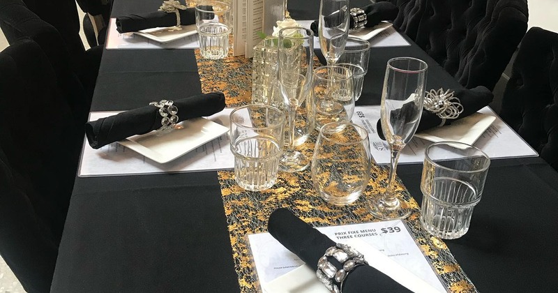 Table setting, close up