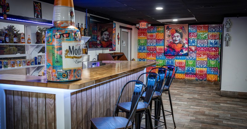 Interior, bar, stools