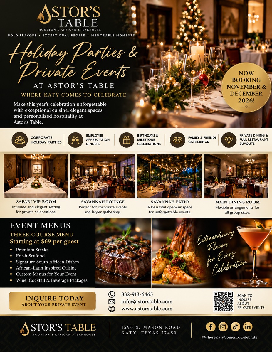Holiday Parties & Private Events at Astor's Table event photo