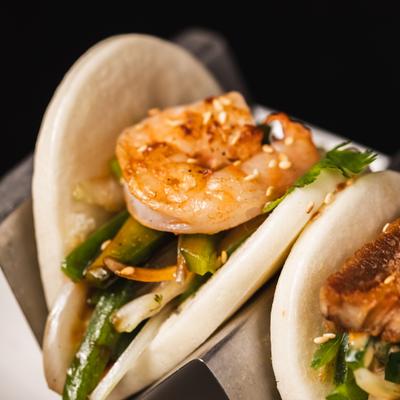 Shrimp Bao Bun.