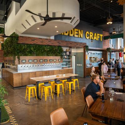 Interior, seating area.