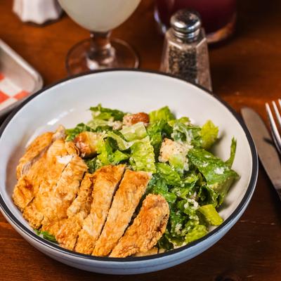 Buttermilk Chicken Caesar salad.
