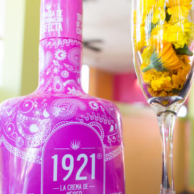 Decorated drink.