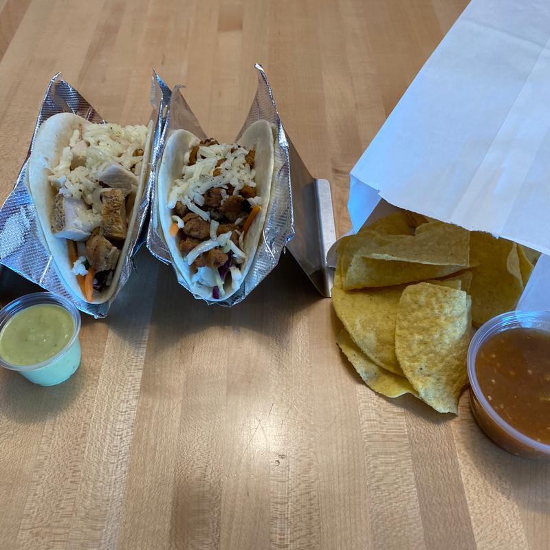 2 Tacos with Chips & Salsa photo