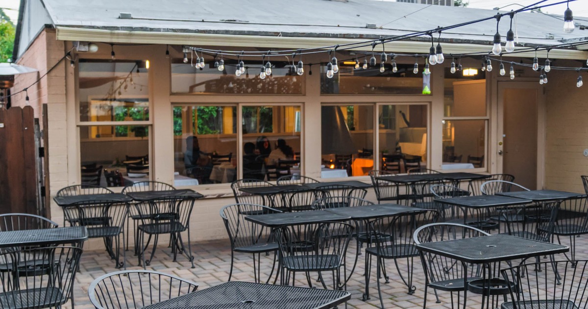 Exterior, seating area