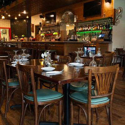 Restaurant dining area.