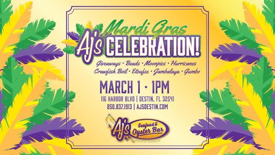 Mardi Gras Celebration at AJ's! event photo