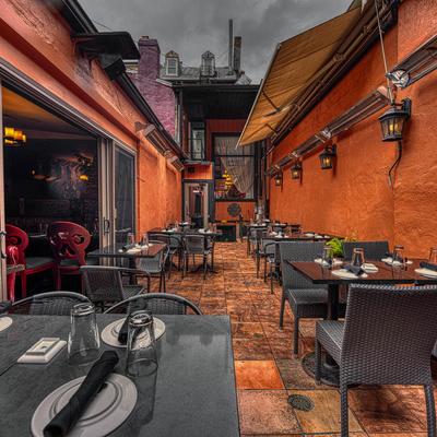 Exterior, dining area.