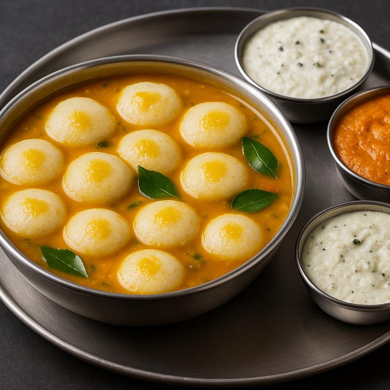 menu item 18 of 25, Mini Sambar Idlies