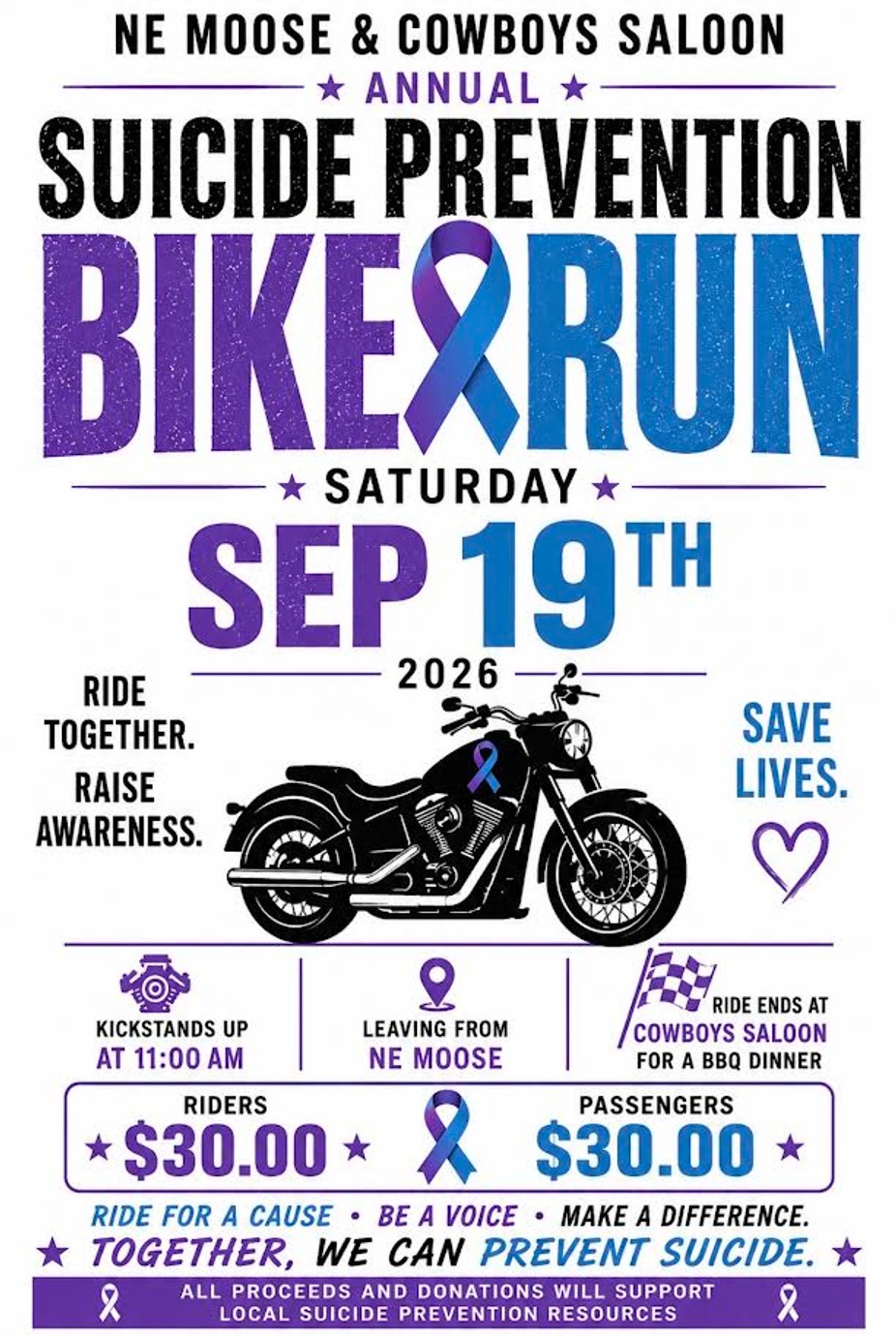Suicide Prevention Motorcycle Run event photo