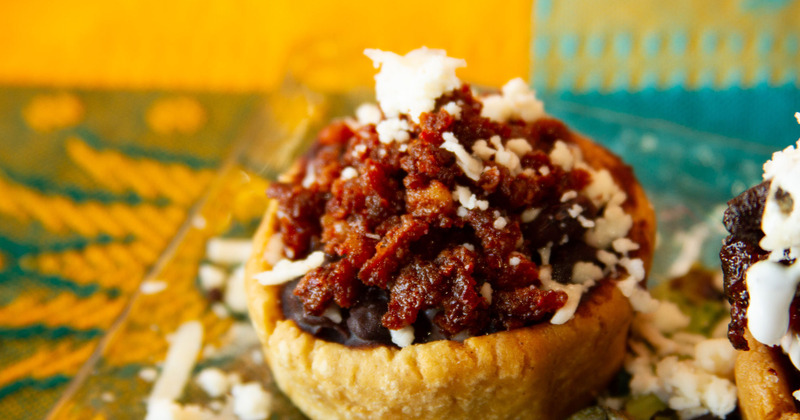 Close-up of a Mexican sope