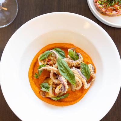 Grilled Stuffed Calamari.