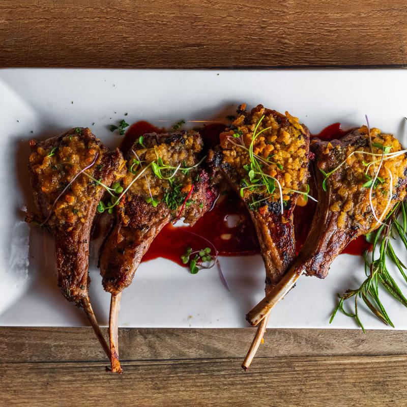 menu item 6 of 7, Herb Marinated Lamb Lollipops