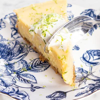 Key lime Pie with whipped cream.
