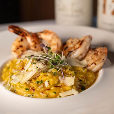 Shrimp risotto.