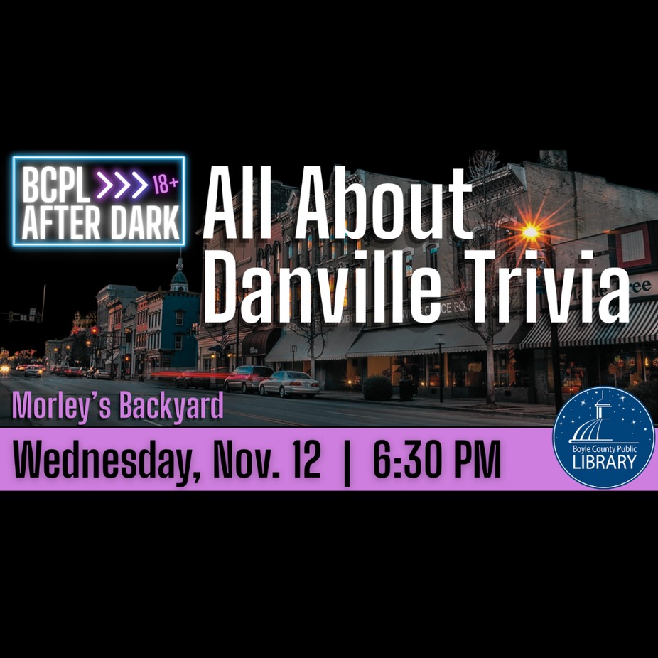 BCPL After Dark: All About Danville Trivia! event photo