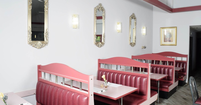Interior, restaurant booths
