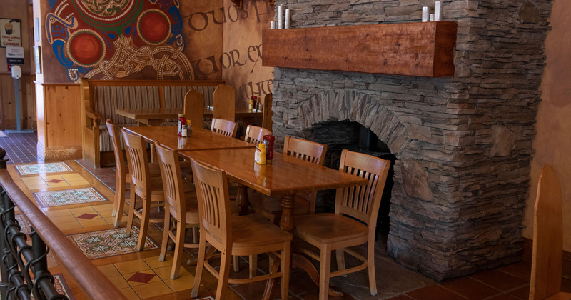 Table for eight ready for guests