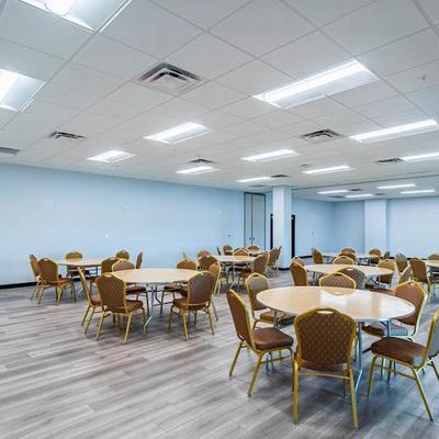 Seating area, Tables and chairs.