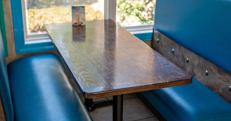 Interior, booth for four