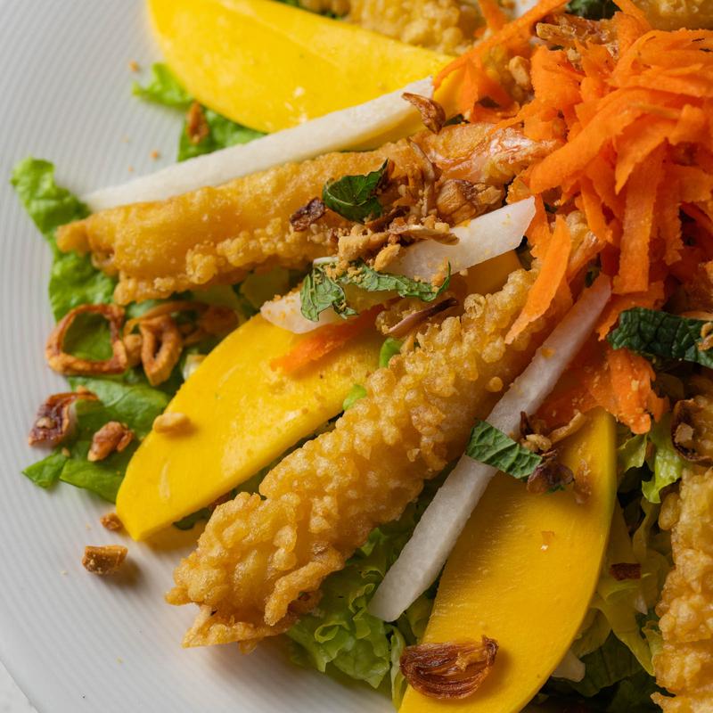 Spicy Shrimp Tempura Salad [Goi Tom Chien Don Cay] photo