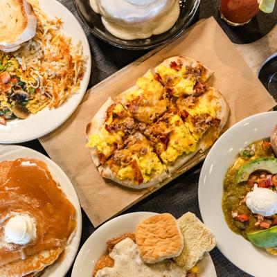 Assorted food dishes