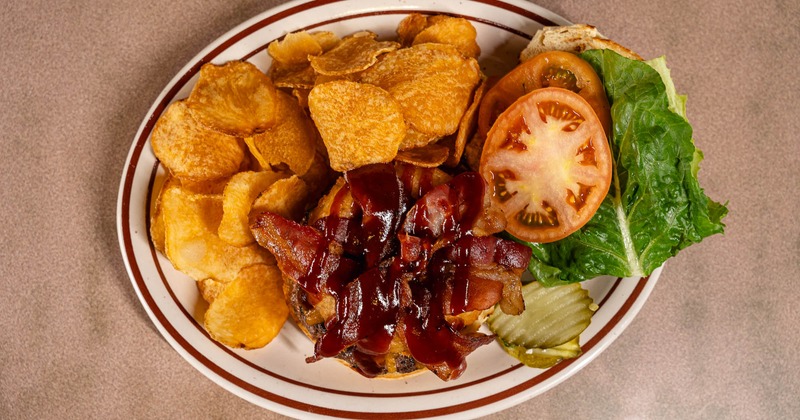 Rodeo Burger, top view