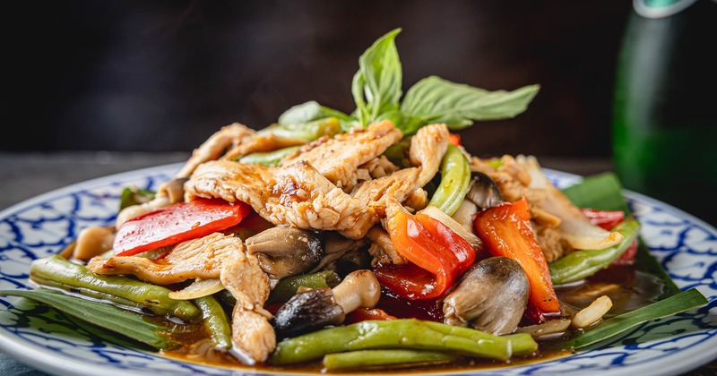 Stir fried chicken and veggies