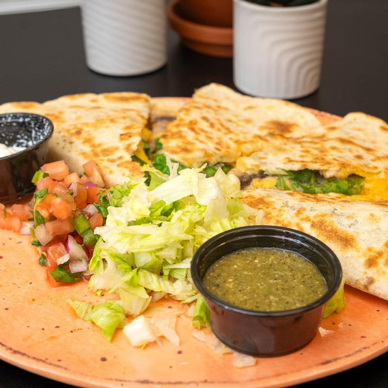 Veggie Quesadilla (Spinach & Mushrooms) photo