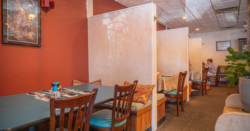 Interior, booth area