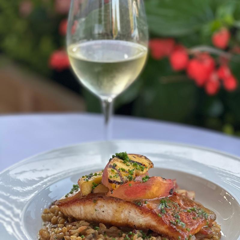 Brown Sugar Peach Salmon photo