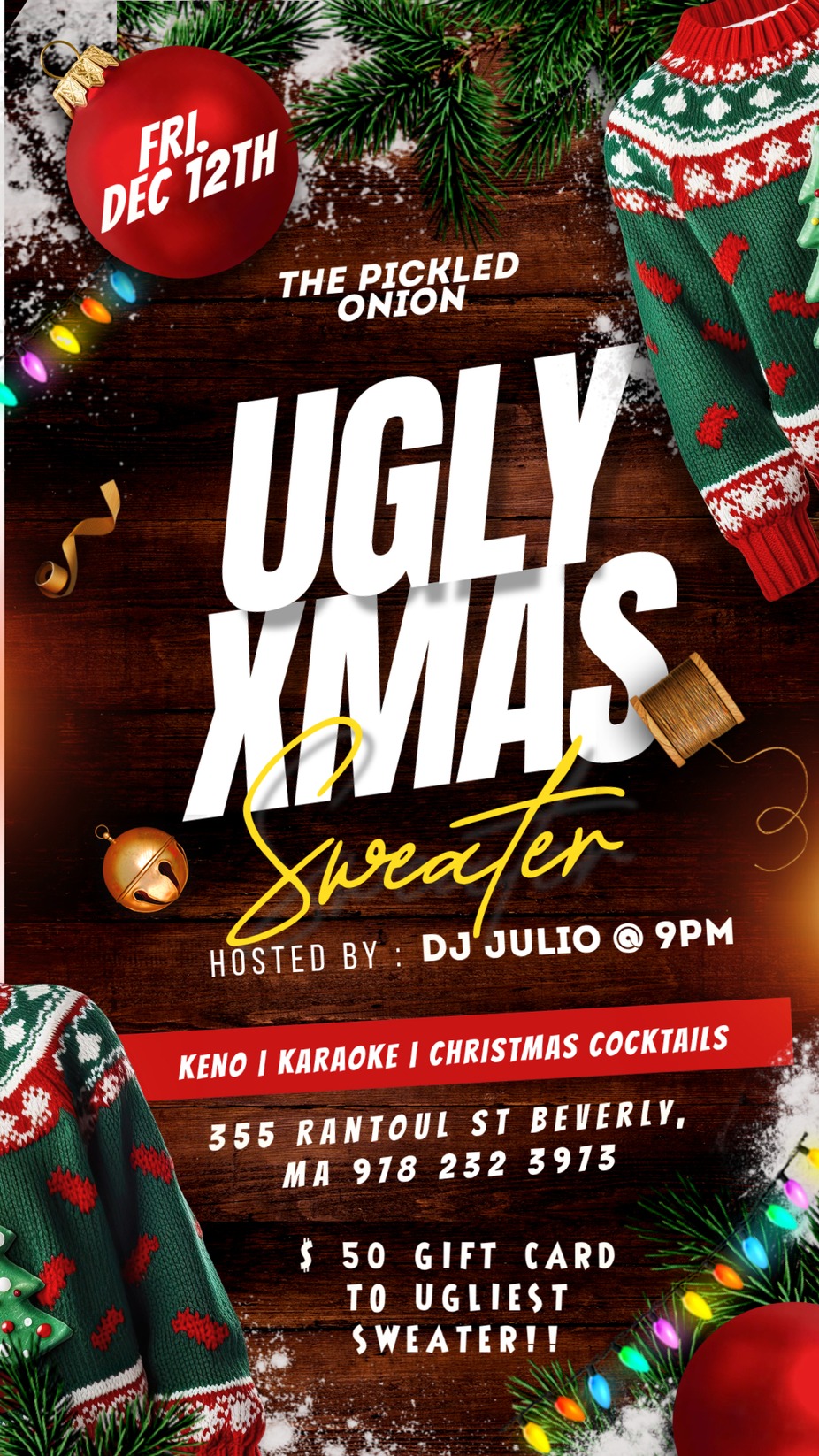 Ugly Xmas Sweater event photo