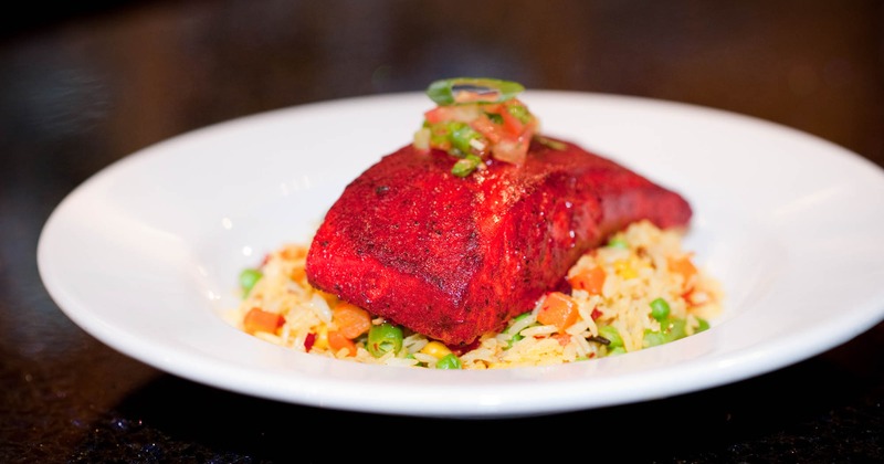 Jaipur Indian Salmon over risotto