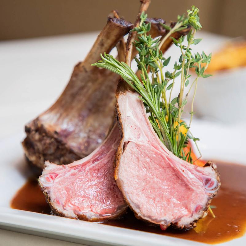 Herb Marinated Grilled New Zealand Rack of Lamb photo