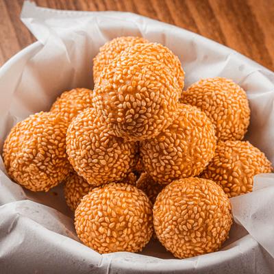Fried sesame balls.