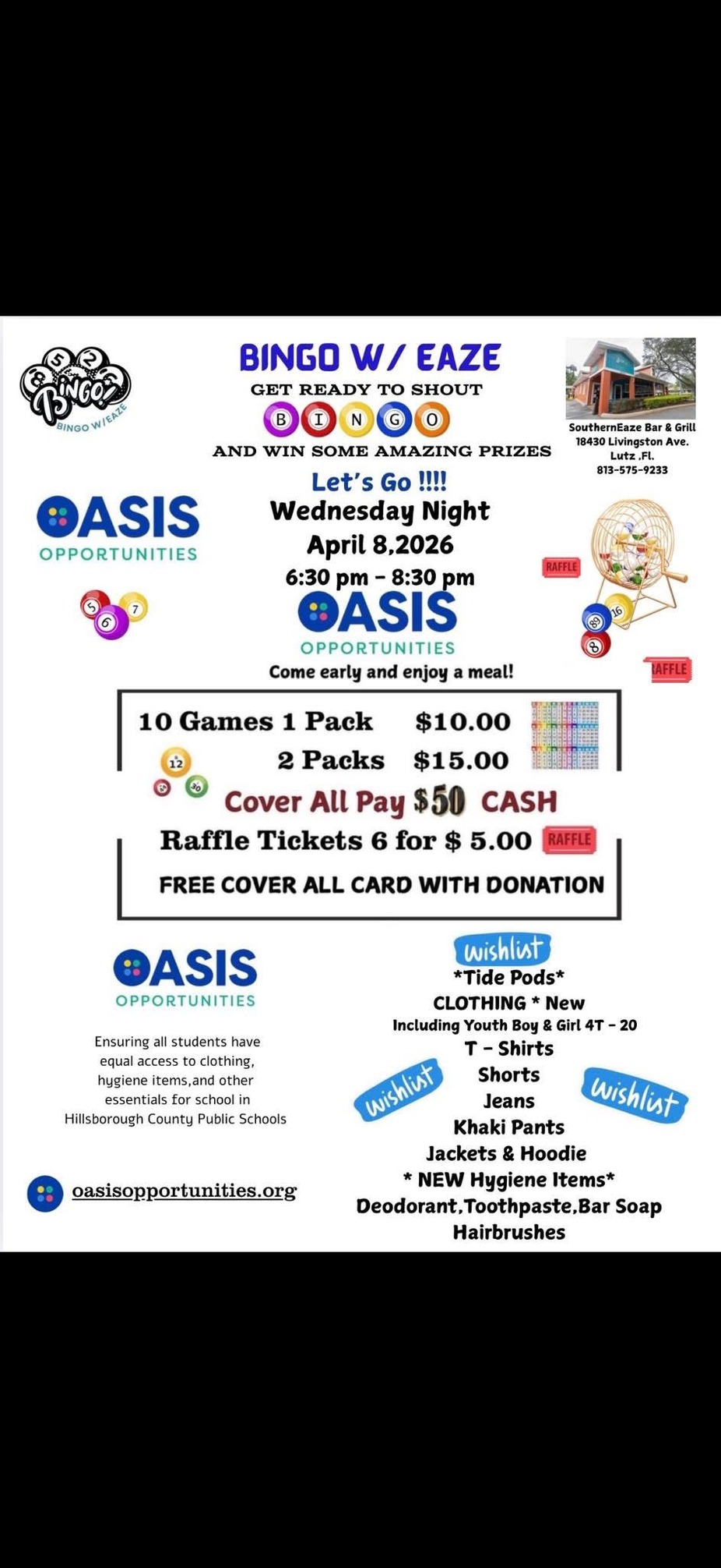 Charity Bingo event photo