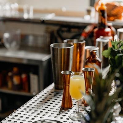 Cocktails at the bar