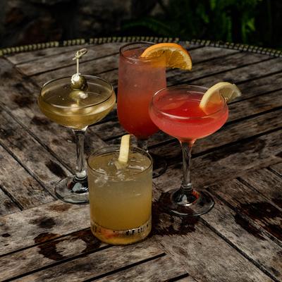 Assorted cocktail drinks